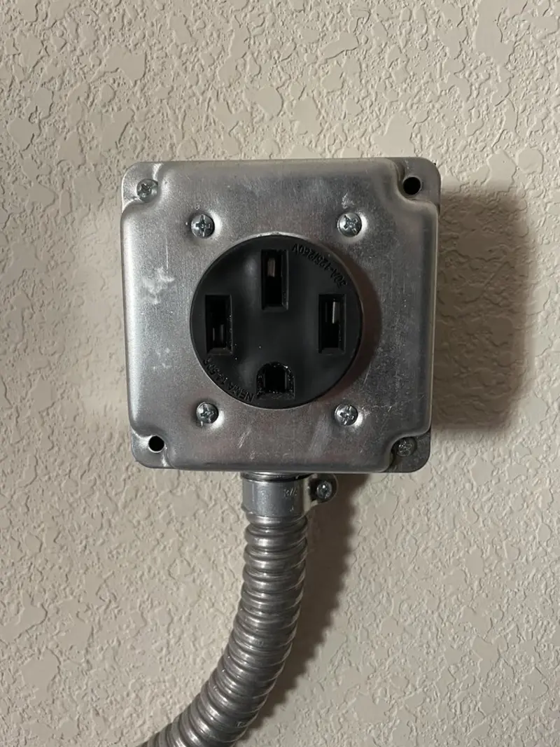 NEMA 14-50 outlet installed for Electrical Panel Upgrade in Pevely