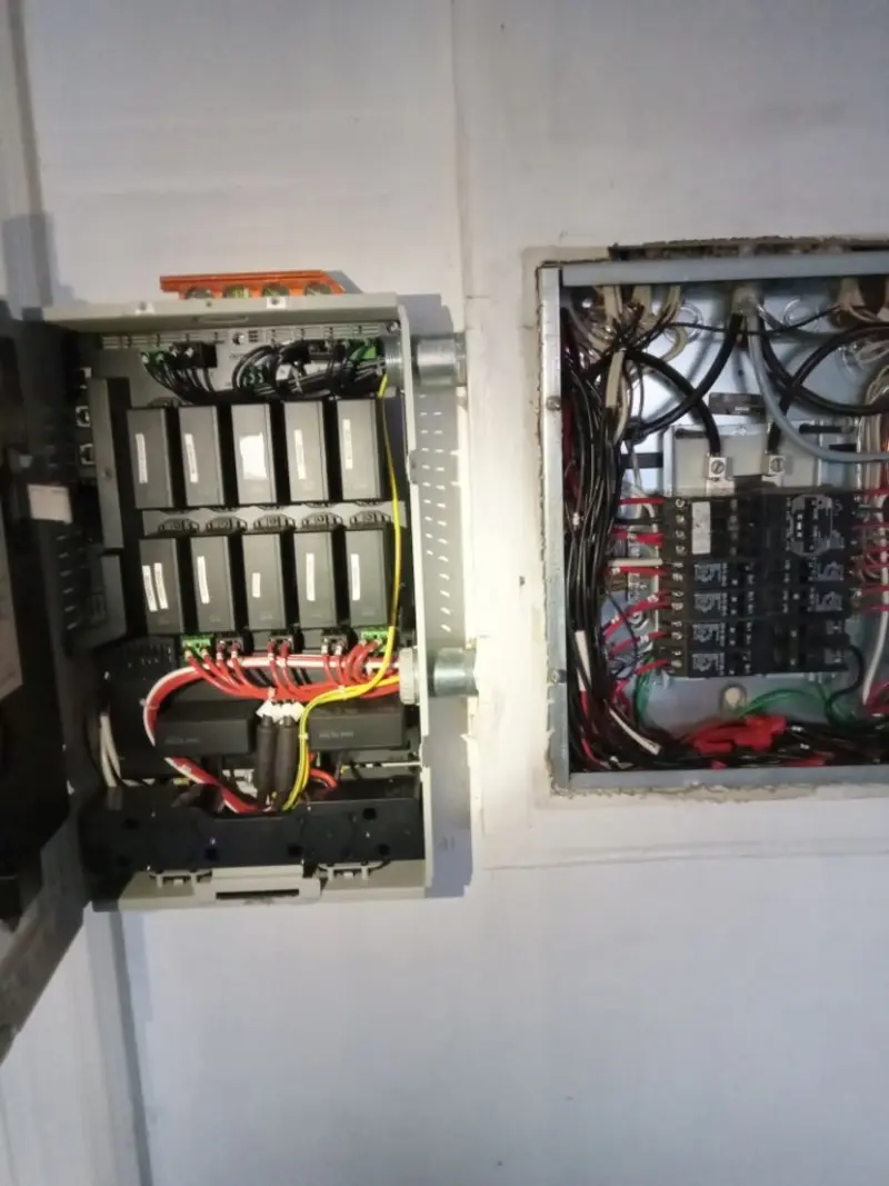 Electrical panel upgrade completed for Security Camera Wiring in Pevely